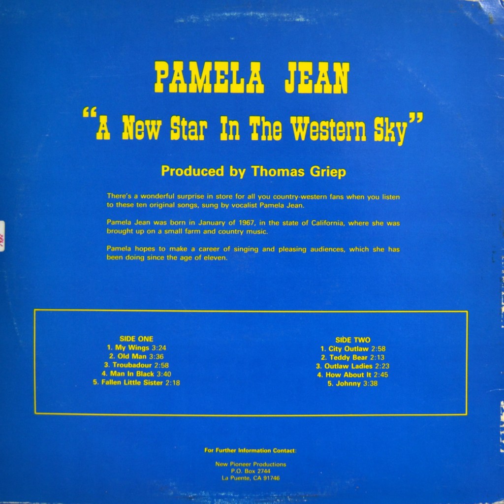 Pamela Jean A New Star rear