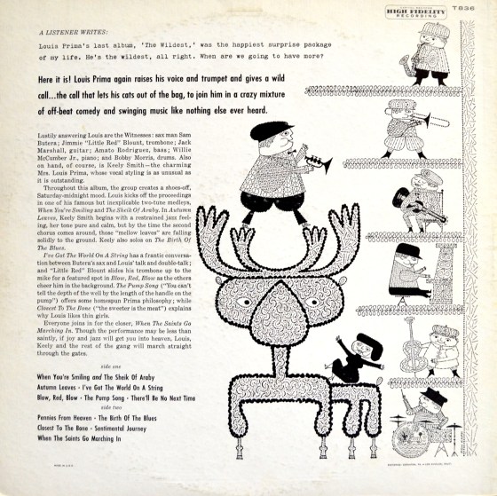 Louis Prima Call of the Wildest back