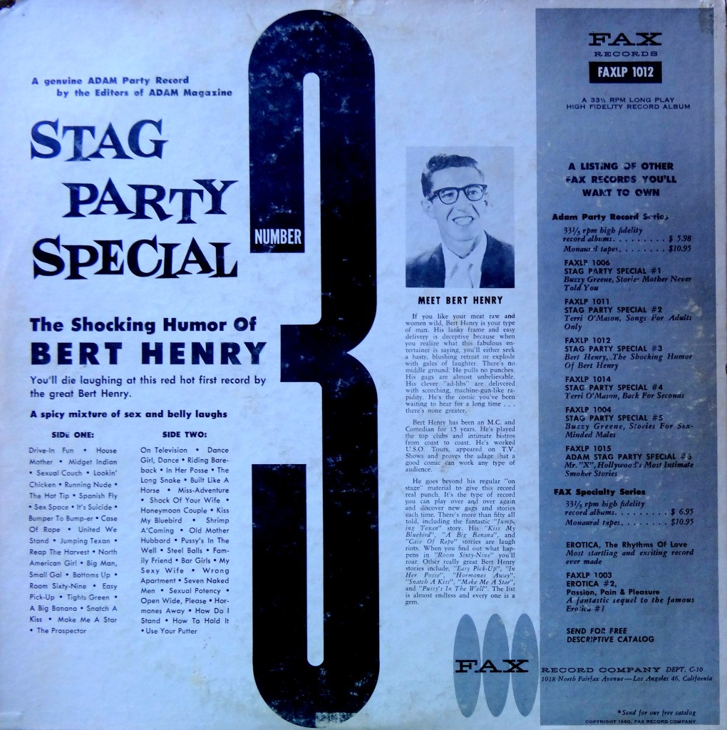 Adam Stag Party Special 3 Back