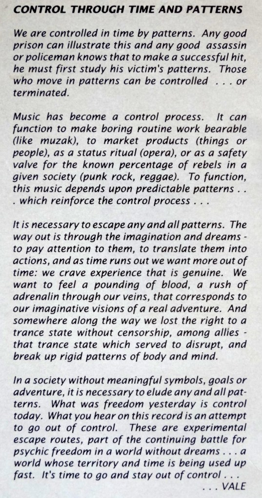 Rat Music For Rat People liner notes