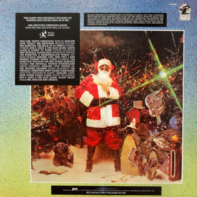 Phil Spector Christmas Album back