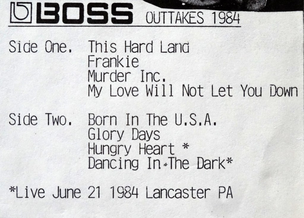 Springsteen Studio Quality detail