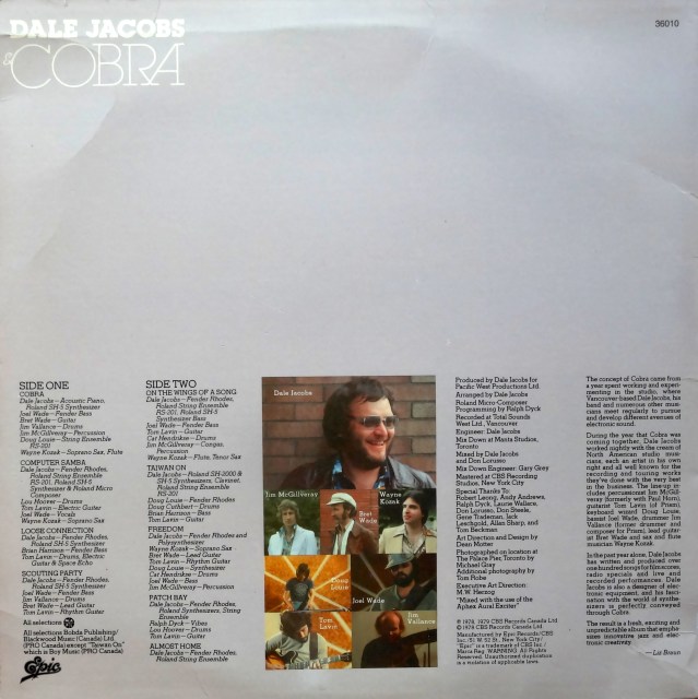 Dale Jacobs & Cobra Back