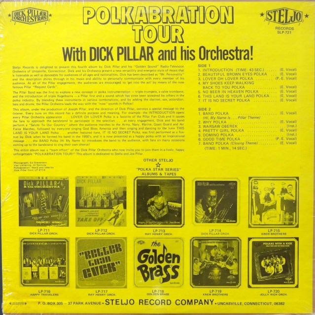 Dick Pillar Polkabration Tour back