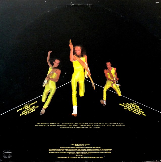 Max Webster Universal Juveniles back