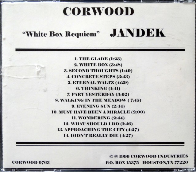 Jandek White Box Requiem back