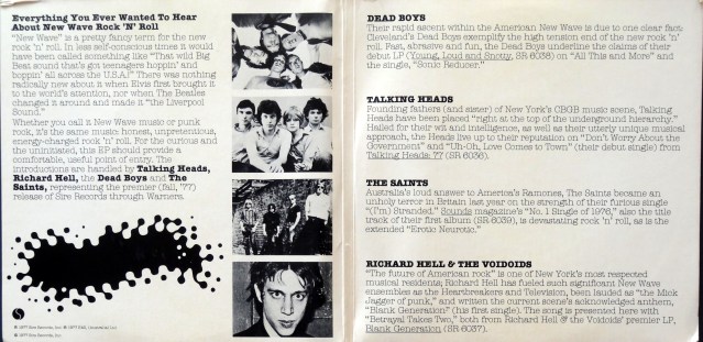 New Wave Gatefold inner